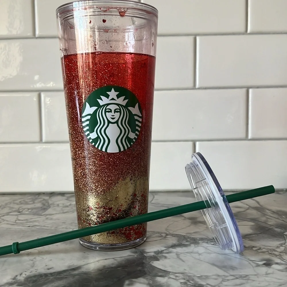 Custom Valentine’s Day Starbucks cold drink cup. 24oz